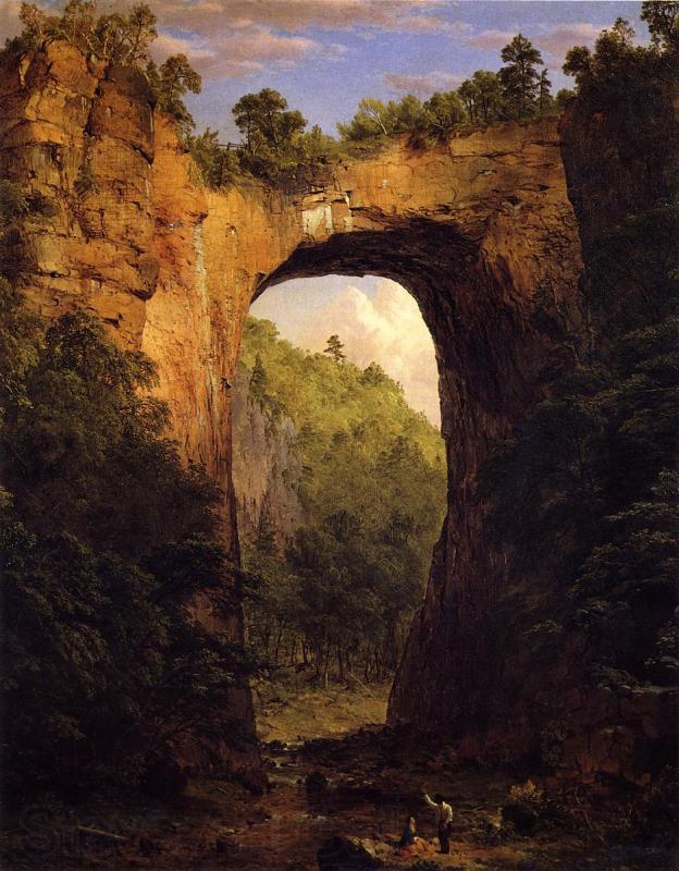 Frederic Edwin Church Natural Bridge Virginia Norge oil painting art